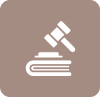 Here's an alt tag for the image: `Gavel on law book, legal icon`
